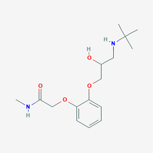 molecular formula C16H26N2O4 B107663 Cetamolol CAS No. 34919-98-7