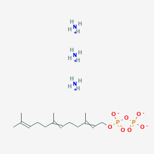 molecular formula C15H37N3O7P2 B10766339 Farnesyl pyrophosphate ammonium salt 