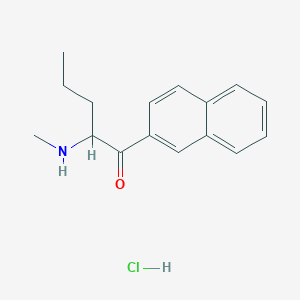 molecular formula C16H20ClNO B10766416 2-(Methylamino)-1-(naphthalen-2-yl)pentan-1-one,monohydrochloride 