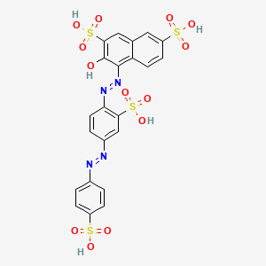 molecular formula C22H16N4O13S4 B10766468 Ponceau S CAS No. 25317-44-6