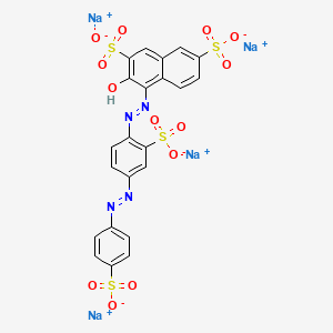 molecular formula C22H12N4Na4O13S4 B10766526 Ponceau S 