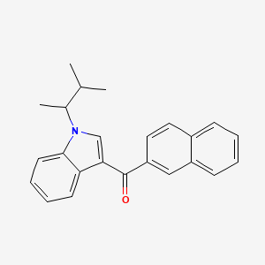 molecular formula C24H23NO B10766551 JWH-018 2'-Naphthyl-N-(1,2-dimethylpropyl) CAS No. 1870862-08-0