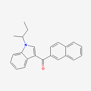 molecular formula C23H21NO B10766577 JWH-073 2'-Naphthyl-N-(1-methylpropyl) 