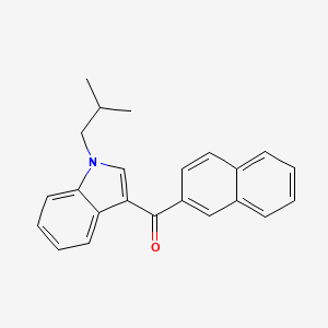 molecular formula C23H21NO B10766657 (1-isobutyl-1H-indol-3-yl)(naphthalen-2-yl)methanone 