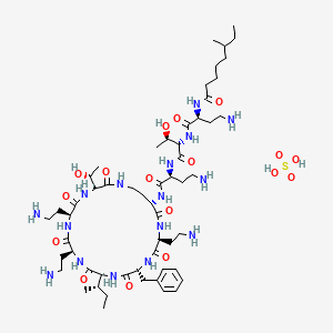 molecular formula C56H100N16O17S B10766660 Polymyxin B1 Isoleucine (sulfate) 