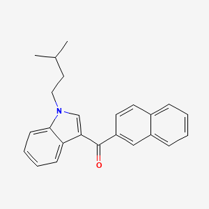 molecular formula C24H23NO B10766669 [1-(3-methylbutyl)indol-3-yl]-naphthalen-2-ylmethanone 