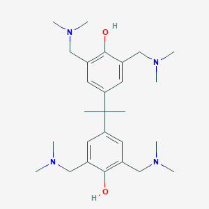 molecular formula C27H44N4O2 B107667 4,4'-(propane-2,2-diyl)bis(2,6-bis((dimethylamino)methyl)phenol) CAS No. 16224-36-5