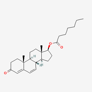 molecular formula C26H38O3 B10766718 delta6-Testosterone enanthate 