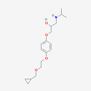 molecular formula C18H29NO4 B107668 Cicloprolol CAS No. 94651-09-9