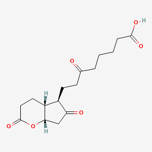 molecular formula C16H22O6 B10766808 tetranor-PGDM lactone 