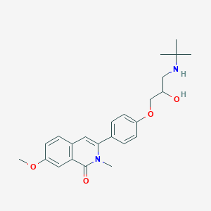 molecular formula C24H30N2O4 B107669 Draquinolol CAS No. 67793-71-9