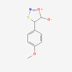 molecular formula C9H9NO3S B10767074 4-(4-Methoxyphenyl)-4,5-dihydro-1,3,2-oxathiazol-1-ium-5-olate 