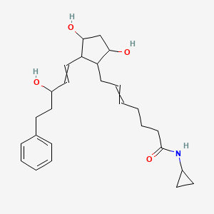 molecular formula C26H37NO4 B10767089 Bimatoprost cyclopropyl amide 