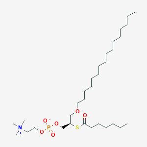 molecular formula C31H64NO6PS B10767186 Heptanoyl Thio-PC 