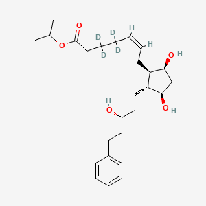molecular formula C26H40O5 B10767210 Latanoprost-d4 