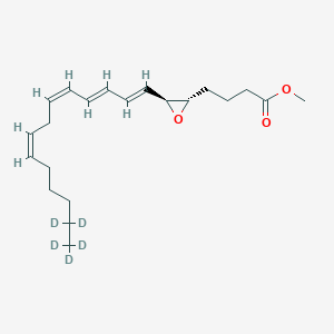 molecular formula C21H32O3 B10767230 Leukotriene A4-d5 methyl ester 