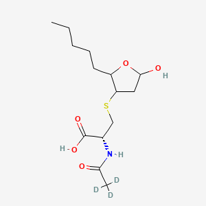 molecular formula C14H25NO5S B10767511 4-hydroxy Nonenal Mercapturic Acid-d3 