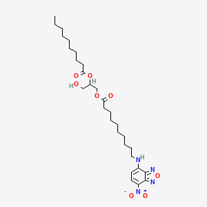 molecular formula C29H46N4O8 B10767547 1-NBD-decanoyl-2-decanoyl-sn-glycerol 