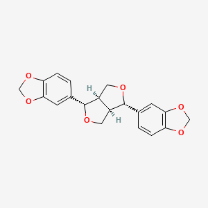 molecular formula C20H18O6 B10767605 Sesamin CAS No. 81602-22-4