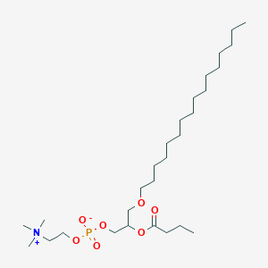 molecular formula C28H58NO7P B10767676 Butanoyl PAF 
