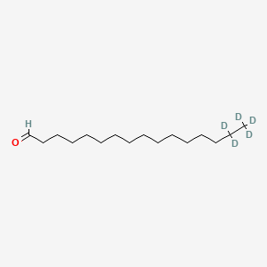molecular formula C16H32O B10767885 Hexadecanal-d5 
