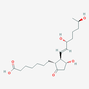 molecular formula C20H34O6 B10767908 15,19-hydroxy Prostaglandin E1 