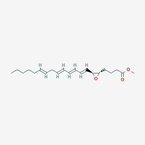 molecular formula C21H32O3 B10767978 methyl 4-[(2S,3S)-3-[(1E,3E,5E,8E)-tetradeca-1,3,5,8-tetraenyl]oxiran-2-yl]butanoate 