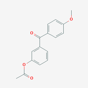 molecular formula C16H14O4 B010768 3-Acetoxy-4'-methoxybenzophenone CAS No. 108897-14-9