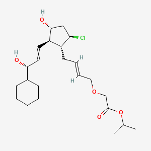 molecular formula C23H37ClO5 B10768008 ZK118182 Isopropyl ester 