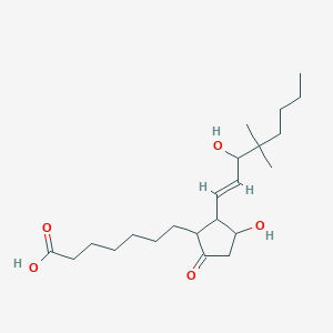 molecular formula C22H38O5 B10768034 16,16-dimethyl Prostaglandin E1 
