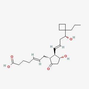 molecular formula C23H36O5 B10768046 (E)-7-[(1R,2R,3R)-3-hydroxy-2-[(E,4R)-4-hydroxy-4-(1-propylcyclobutyl)but-1-enyl]-5-oxocyclopentyl]hept-5-enoic acid 