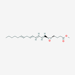 molecular formula C21H32O3 B10768049 methyl 4-[(2S,3S)-3-[(1E,3E)-tetradeca-1,3,5,8-tetraenyl]oxiran-2-yl]butanoate 