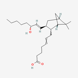 molecular formula C24H40O3 B10768055 (Z)-7-((1S,2R,3R,5S)-3-((R,E)-3-hydroxyoct-1-enyl)-6,6-dimethylbicyclo[3.1.1]heptan-2-yl)hept-5-enoic acid 