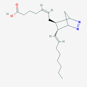 molecular formula C20H32N2O2 B10768062 (Z)-7-[(5R,6R)-6-[(E)-oct-1-enyl]-2,3-diazabicyclo[2.2.1]hept-2-en-5-yl]hept-5-enoic acid 