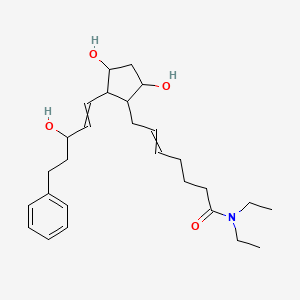 molecular formula C27H41NO4 B10768067 Bimatoprost diethyl amide 