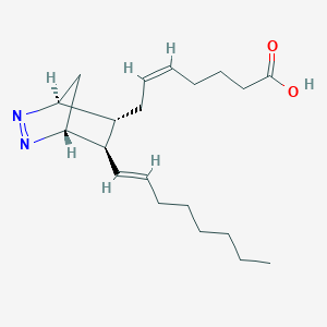 molecular formula C20H32N2O2 B10768126 (5z)-7-{(1r,4s,5r,6r)-6-[(1e)-Oct-1-En-1-Yl]-2,3-Diazabicyclo[2.2.1]hept-2-En-5-Yl}hept-5-Enoic Acid 