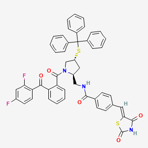 molecular formula C49H37F2N3O5S2 B10768163 Pyrrophenone 