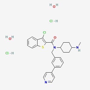 molecular formula C28H34Cl3N3O3S B10768228 SAG (Racemate) 