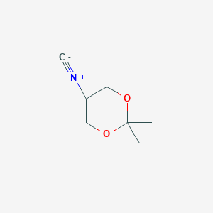 molecular formula C8H13NO2 B107685 5-Isocyano-2,2,5-trimethyl-1,3-dioxane CAS No. 17144-54-6