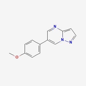 molecular formula C13H11N3O B10768736 6-(4-methoxyphenyl)pyrazolo[1,5-a]pyrimidine 