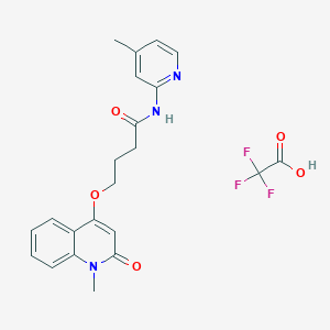 molecular formula C22H22F3N3O5 B10768793 Mono tfa salt 