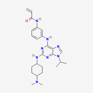 molecular formula C25H34N8O B10769086 DprE1-IN-10 CAS No. 1222879-96-0