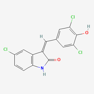 molecular formula C15H8Cl3NO2 B10769094 PKR Inhibitor, Negative Control 
