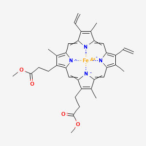 molecular formula C36H36FeN4O4 B10769151 Dimethyl propionate ester heme 