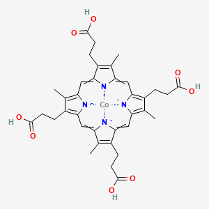 molecular formula C36H36CoN4O8-4 B10769153 Coproporphyrin I containing CO(III) 