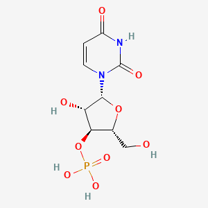 molecular formula C9H13N2O9P B10769421 Uracil arabinose-3'-phosphate 
