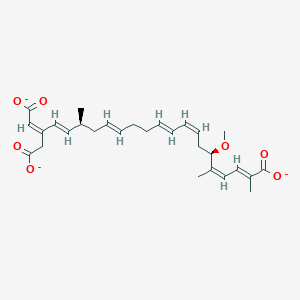 molecular formula C28H35O7-3 B10769442 Bongkrekate 