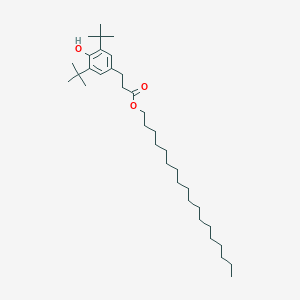 molecular formula C35H62O3 B107695 十八烷基 3-(3,5-二叔丁基-4-羟基苯基)丙酸酯 CAS No. 2082-79-3