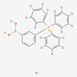 molecular formula C25H23BBrO2P B10769516 MitoB-d15 