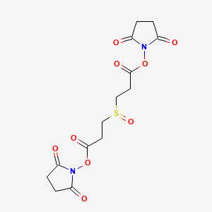 molecular formula C14H16N2O9S B10769550 Disuccinimidyl sulfoxide 